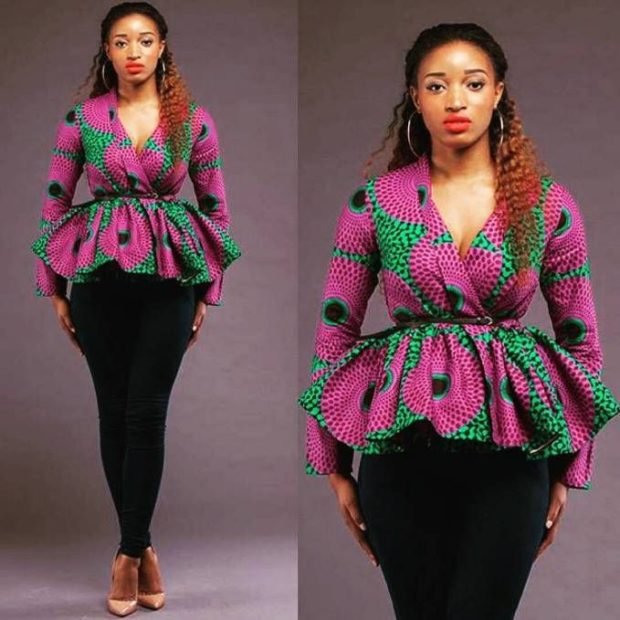 latest Ankara Peplum Tops