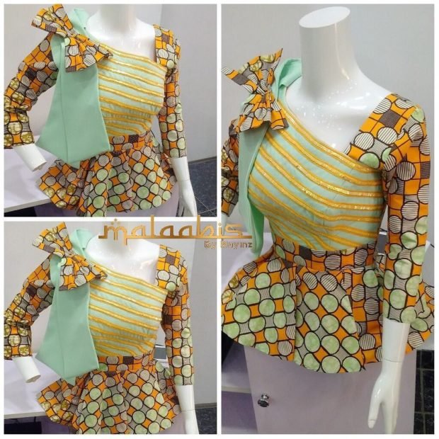 Ankara peplum Tops