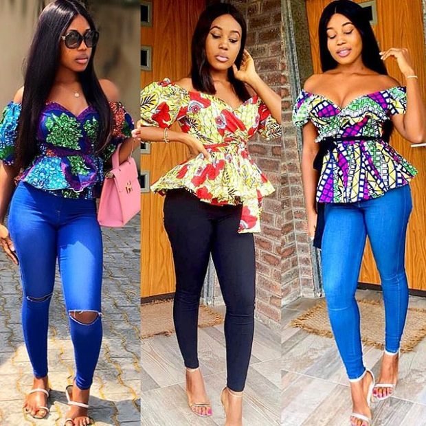 Ankara peplum Tops