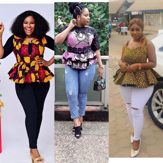 ankara peplum tops for jeans