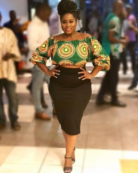 Off Shoulder Ankara Fashion Tops