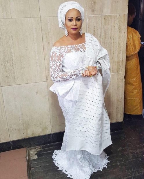 Latest Matured Lace Gown Styles for Mothers in 2023 - Kaybee Fashion Styles