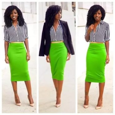 Best Office Skirt And Blouse Designs For Your Beauty 2022/2023