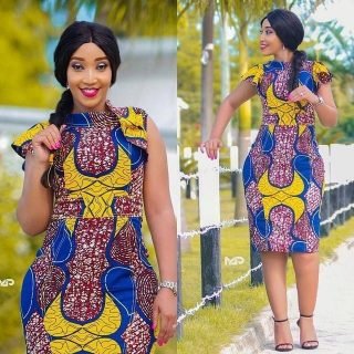 latest Ankara gown styles in Nigeria With Superb Tailor