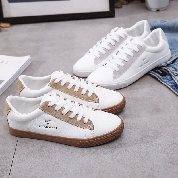 2020 CELEBRITIES LEG WORK CANVAS SHOES WHITE FOR PARTY