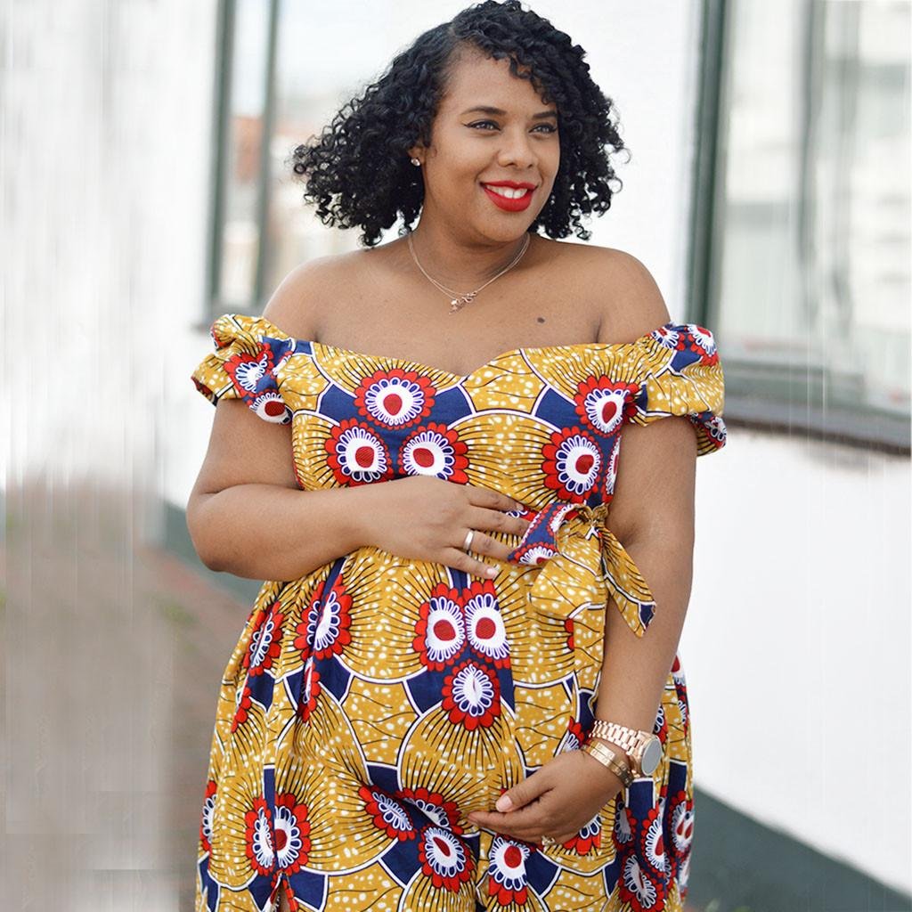 21 Trending Ankara Maternity Gown Styles for Pregnant Ladies